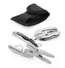 Multifunktionsverktygstång Nyckelring Outdoor Sport Portable Mini Multitool Gadgets Tortoise Form Folding Tongs Key Ring Hand Tools