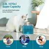 Supplies 2L Fountain de l'eau de chat automatique LED INDOOR Electric Mute Water Feeder USB Pet Drinker Bowl ACCESSOIRES DISPENSER