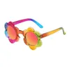نظارة شمسية 2023 زهرة أطفال جولة لطيف الأطفال الفتيات طفل ظلال نظارات UV400 في الهواء الطلق حماية الشمس العين
