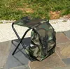 Portable chaise pliable sac à dos camping en plein air randonnée pêche tabouret pliant voyage randonnée chaises pliées loisirs meubles sacs à dos outil