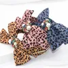 Tiaras Laço de leopardo Nó de strass Faixa de cabelo Faixa de cabelo Adt Acessórios para cabelo Drop Delivery Jóias Jóias para cabelo Dhqga