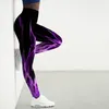 Leggings femininas de cintura alta com estampa de tigre 3D, calças de ioga, animais, treino, leggings, roupas de academia, leggins femininas