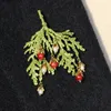 Broches exquise créative grand arbre broche femme vêtements chapeau S soie écharpe accessoires plante vacances cadeau
