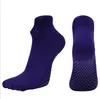 Partihandel Kvinnor Girls Professional Sexig Dance Ballet Socks With Grip Antiskid Yoga Pilates träning Floor Sox Slipper Bekväm cykelbasket Ankel Sock