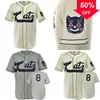 Xflsp GlaA3740 Kansas City Katz 1961 Road Home Jersey 100% Broderie Cousue Maillots De Baseball Vintage Personnalisé N'importe Quel Nom N'importe Quel Nombre Mne Femmes Jeunesse