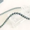 Strang Natürlicher Terahertz-Stein Drei Kreise Armband Polykristallines Siliziumerz Mehrschichtiges Kristallmode-Ornament