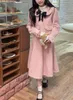Robes de travail 2023 printemps mode coréenne doux femmes costumes avec Mini jupe deux pièces ensemble femme rose décontracté élégant Tweed