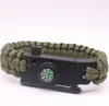 new Outdoor Camping Survival Bracelet Multifunction Emergency self Rescue Bracelet Escape Tactical Wristband Braided Umbrella Rope Bracelet