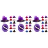 Bandanas 36 Pcs Card Issuer Mini Hat Hair Clip Toddler Tea Party Girl Mesh Plumage Kids Accessories Girls Little Clips