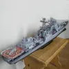 Model Set 82cm 1 200 DIY 3D Paper Card Model Guided Missile Destroyer Boat Model Construction Toys Educational Toy Military Model 230602