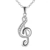 Chaînes Vintage Accessoires Musique Chic Cadeau Collier De Mode Charme Treble G Musica Note Pendentif Bijoux Colliers Pendentifs