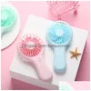 Usb Gadgets Portable Rechargeable Fan Charging Cool Removable Handheld Mini Outdoor Fans Pocket Folding 4 Colors Drop Delivery Compu Dhcxk