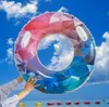 Simpoolflottor Giant Rainbow Air Tubes Madrass Water Chaise Lounge Stol för vuxna barns paljett float Swim Ring Summer Water Sports Toy Alkingline