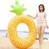 Giant inflatable swim ring floats swim pool seat rings adult water sports beach toy floating pineapple lounger sofa chair