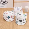 Accessoires pour cheveux imprimé bébé casquette de Baseball mignon oreille doux coton enfants chapeau de soleil printemps été extérieur Protection UV nouveau-né plage