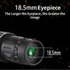 1pc Potente telescopio monoculare, 16x52 Cannocchiale HD a lungo raggio Super Zoom Vista ottica monoculare per la pesca in campeggio