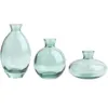 Vases 3 Pcs Glass Bud Vase Small Flower Decorative Table Centerpieces Aesthetic Elegant Mini Clear