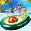 Summer water sports inflatable swimming ring tubes floating fruit Avocado floats beach swim pool mattress pvc air Loungers