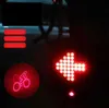 Fanali posteriori intelligenti per bici Avvertenza di sicurezza Luce di svolta Luce di stop con laser rosso Indicatore luminoso a LED ricaricabile USB impermeabile Lampada posteriore per ciclismo intelligente