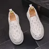 Fashion and Comfortable cloth Breathable Outsole Shoes puncture Summer Hot Sale Mens Casual Shoes Thick Bottom Breathable Low-top Sneakers