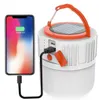 Wiederaufladbare LED-Camping-Laterne, Solar-Powerbank, wasserdicht, für den Außenbereich, Notfall-Camping-Lichter, wiederaufladbare USB-Hängelaternen, Lampe Alkingline