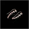 Dangle Chandelier Korean Version Of The Highend Drama With Same Rhinestone Long Bride Earrings Valentines Day Birthday Bridesmaid Dh7Oi
