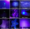 100 led luz uv lanterna feixe roxo tocha de liga de alumínio portátil ao ar livre à prova dwaterproof água multi-função lanternas lâmpada detectora de dinheiro