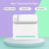 Printers Mini Pocket Photo Printer 200 DPI Portable Thermal Printing Machine Wireless BT Connection for Notes Receipt Instant Printer