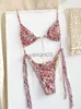 Женские купальники Zrtak 2023 Bikinis Micro Thongs Swimsuit Женщины для купания костюмы Biquinis Bangage Packwear Print Print Sexy Bikini Sets J230603