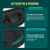 Máscaras de dormir 3D Máscara de dormir Máscara de olhos para dormir Adesivos oculares unissex macios Comfort Face Sleeping Mask Eyeshade Respirável J230602