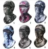 Balaclava Face Mask Motorcycle Bicycle Summer Cooling Windproof Camouflage Cycling mesh gauze tactical Army Airsoft Dress Up CS Protective Ice silk Beanie hat