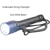 Professional Underwater Strong light Flashlight Aluminum Waterproof Torch Lamp scuba Diving Flashlights Lamp Portable Diver Lamp Lights Alkingline