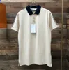 Летняя половая рубашка для мужчин италия качественная хлопчатобумажная одежда печь для печати мода Хай -стрит хип -хоп повседневный бизнес Мужские рубашки поло