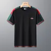 T-shirt da uomo 2023 Summer New T-shirt a maniche corte ricamata da uomo girocollo Top da uomo casual