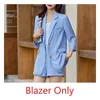 Women's Tracksuits Fashion Women Business Suits Shorts And Jacket Set Half Sleeve Blazer Tops Ladies Work Wear Office Uniform OL Style