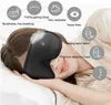 Sleep Masks 3D Mask for Sleep Eye Mask Lights Blockout Mjuk vadderat Sleeping Fabric Cover Shade Clindbind Eyepatch J230602