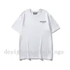 ESS Designer Fashion Męskie t-shirty Klatka piersiowa List laminowany nadruk Krótki rękaw koszuli Ulica Luźna luźna koszulka na co dzień Bawełniane topy Mężczyźni tshirt Kobiety Polo Tees Odzież