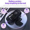 A2 Rechargeable Wireless Bluetooth Mice With 2.4G receiver 7 color LED Backlight Silent Mice USB Optical Gaming Mouse with Battery for Computer Desktop Laptop PC Game