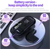 2.4g 수신기 7 컬러 LED 백라이트 Silent Mice USB 광학 게임 마우스 컴퓨터 데스크탑 랩톱 PC 게임을 갖춘 A2 충전식 무선 Bluetooth 마우스