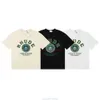 Designer Roupas Tees 2023 Verão Nova Moda Rhude Versátil Verde Impressão Solta High Street Casual Manga Curta Camiseta para Homens Mulheres Cotton67