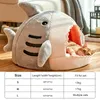 Mats Shark Shape Pet House Cat Bed Dog Bed Warm Confortable Cushion Pet Basket Soft Puppy Kitten Mat Bag Washable Pet Products