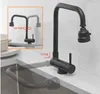 Kitchen Faucets Faucet 304 Stainless Steel Foldble Black Single Lever And Cold Sink High Pressure Spout Water Save