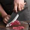 Knives Stainless Cleaver Knifes Handmade Butcher Knife Forged Steel Serbian ChefKnife Outdoor Camping Cooking Tools