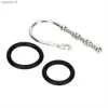 Cockring massaggiatore Sex Toys Ikoky Penis Plug Dispositivo di castità maschile Giocattoli sessuali per uomini Dilatatori uretrali Cateteri in acciaio inossidabile Suoni 3 pezzi / set L230518