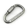 8cm Outdoor Safety Buckle Aluminum Alloy D Shape Climbing Button Carabiner Snap Clip Hook Keychain Keyring Carabiners Camping Hiking Hot