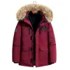 QNPQYX Nouveaux Hommes Veste D'hiver Vers Le Bas Canada Manteau Downs Vestes Col Montant Imperméable Manteaux Hommes Femmes Coupe-Vent À Capuche Vestes Épaississement Vêtements Chauds