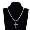 European and American Zircon Cross Necklace Female High Sense Simple and Light Luxury Pendant Female Top Quality