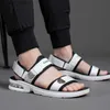 2021 männer Sommer Hause Flache Sandalen Air Mesh Hausschuhe Bad Im Freien Strand Schuhe Flip-Flops Mode Marke Schuhe Innen Rutschen mann L230518