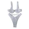 Costumi da bagno da donna 2 pezzi Bikini da donna Costumi da bagno con ferretto Imbottito Lettera Spada Modello Reggiseno Top Demone Perizoma Stile punk Costume da bagno Costumi da bagno J230603