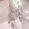 Charme Neue Strass Lange Quaste Damen Mode Anhänger Ohrringe Exquisite Kristall Hochzeit Verlobung Schmuck Direkt Versand G230602